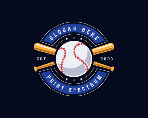 Baseball Ball Emblem logo design