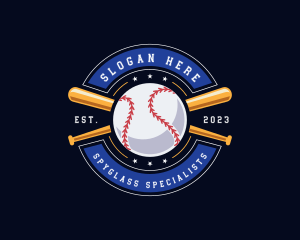 Baseball Ball Emblem logo design