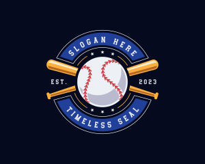 Baseball Ball Emblem logo