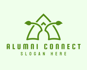 Eco Antenna Leaf logo design