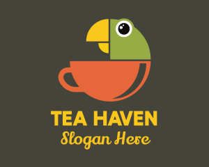 Parrot Tea Cup logo
