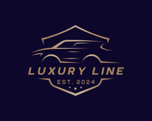 Luxury Sedan Car logo design