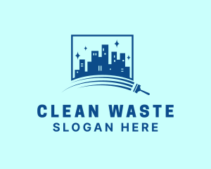 Cityscape Wiper Sanitation logo design