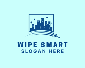 Cityscape Wiper Sanitation logo design