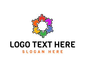 Puzzle - Hexagon Puzzle Pattern logo design