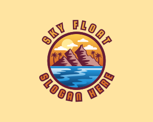 Mountain Sea Beach logo design