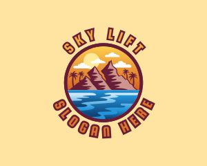 Mountain Sea Beach logo design