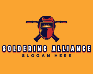 Welding Ironwork Helmet logo
