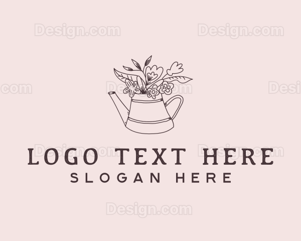 Botanical Floral Landscaping Logo