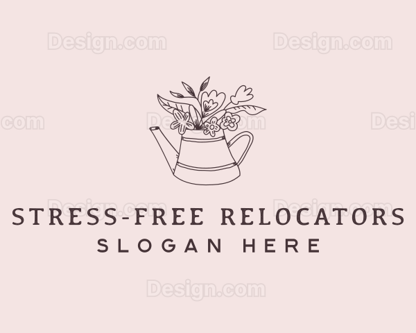 Botanical Floral Landscaping Logo