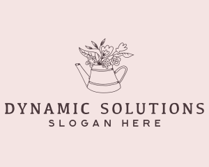 Botanical Floral Landscaping Logo