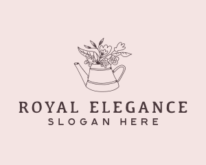 Botanical Floral Landscaping Logo