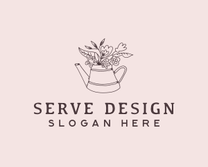 Botanical Floral Landscaping Logo