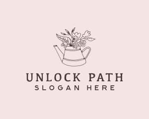 Botanical Floral Landscaping Logo