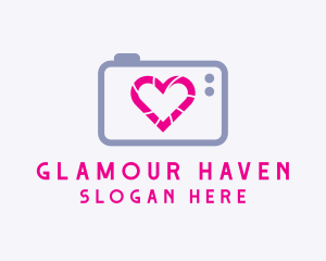 Camera Shutter Love Logo