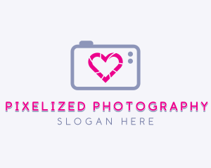 Camera Shutter Love logo design