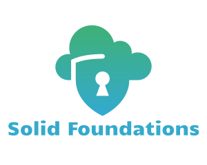 Cloud Shield Lock Logo