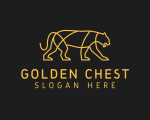 Golden Lion Feline logo design