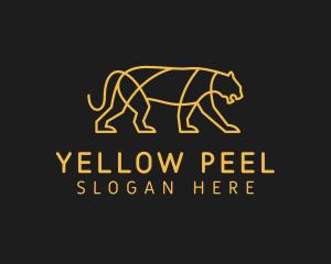 Golden Lion Feline logo design