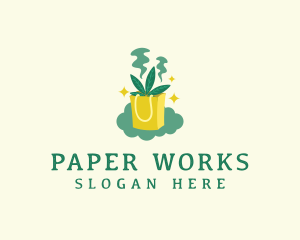 Weed Paper Bag logo design