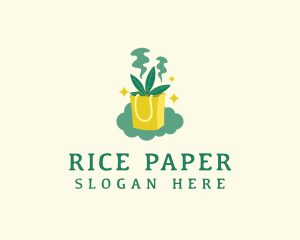 Weed Paper Bag logo design