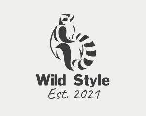 Wild Lemur Animal logo design