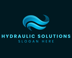 Hydro Water Wave logo design