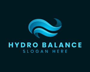 Hydro Water Wave logo design