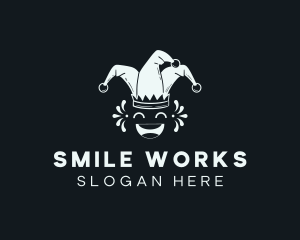 Jester Joker Smile logo design