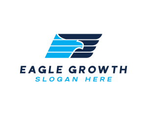 Aviation Eagle Wings logo design