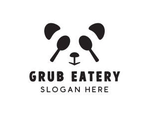 Panda Spoon Restaurant logo design