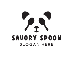 Panda Spoon Restaurant logo design