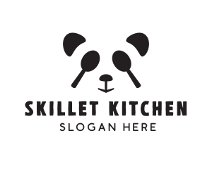 Panda Spoon Restaurant logo design