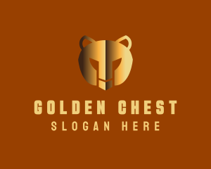 Golden Bear Helmet logo design