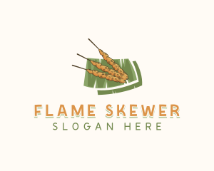 Satay Grill Skewer logo design