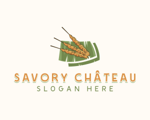 Satay Grill Skewer logo design