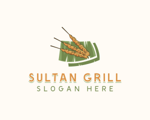 Satay Grill Skewer logo design