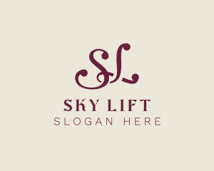 Luxury Beauty Startup Letter SL logo design