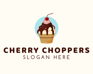 Sundae Ice Cream logo design