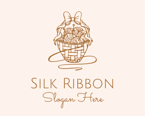 Yarn Ball Basket logo design