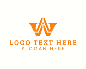 Venture - Modern Construction Letter W logo design