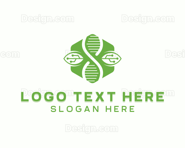Science Club Leaf Hexagon Logo