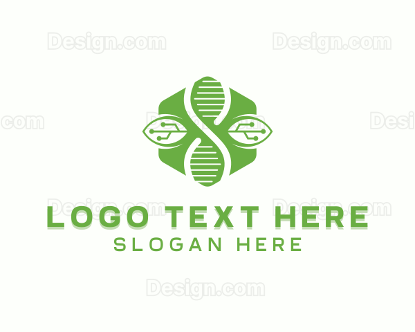 Science Leaf Hexagon Logo