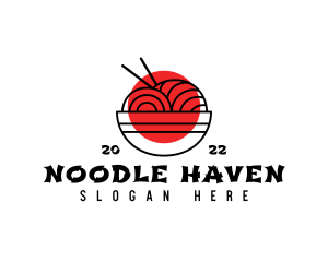 Japanese Ramen Noodles logo design