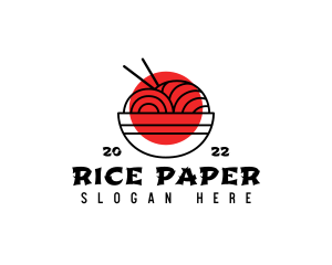 Japanese Ramen Noodles logo design