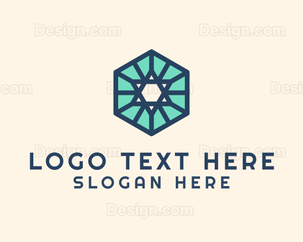 Simple Hexagon Star Logo