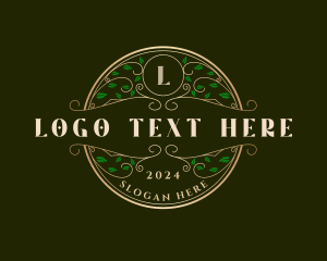 Floral Gardening Wreath logo