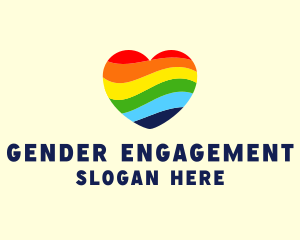 Pride Heart Rainbow logo