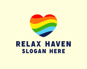Pride Heart Rainbow logo