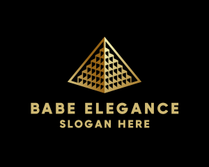 Elegant Pyramid Landmark logo design